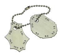 RIVERWELD Medidor de soldadura Medidor de dos piezas Medir el espesor del ángulo del filete y la longitud del tramo de soldadura Tamaño la garganta