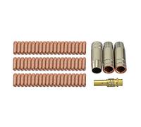 RIVERWELD MIG MAG Co2 Puntas de contacto M6 140.0059 0.8mm Boquilla de gas cónica 145.0075 Kit de soporte de punta de contacto 002.0078 Para soplete de soldadura MB15 15AK 64 piezas