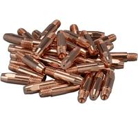 RIVERWELD MIG MAG Puntas de contacto M6 140.0169 .35 pulgadas 0.9 mm consumibles de cobre para soplete de soldadura de CO2 MB24 KD, paquete de 20