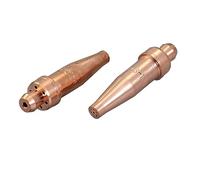 RIVERWELD Puntas de corte de acetileno 3-101 tamaño 0 y 3-101-0 para soplete cortador de oxígeno y oxicorte estilo Victor, hechas de cobre, paquete de 2
