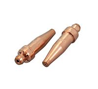 RIVERWELD Puntas de corte de acetileno 3-101 tamaño 1 y 3-101-1 para soplete cortador de oxígeno y oxicorte estilo Victor, hechas de cobre, paquete de 2