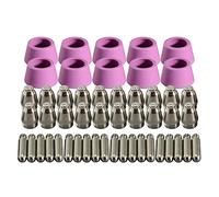 RIVERWELD SG-55 AG-60 Boquilla de Punta de Electrodo de Plasma 1,0mm 50Amp Corte Consumible Accesorio 50pcs