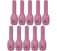 RIVERWELD TIG boquillas de alúmina tazas de cerámica largas 796F70 No.3L (D4.0 x 48mm) Orificio para DB SR WP 9 20 25 TIG Antorcha de soldadura 10pk