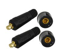 RIVERWELD TIG Cable de soldadura Panel Conector Enchufe DKJ10-25 y DKZ10-25 200Amp Dinse Montaje rápido 2 juegos