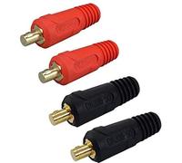 RIVERWELD TIG Cable de soldadura Panel Conector Enchufe DKJ35-50 315Amp Dinse Ajuste rápido Color rojo y negro 4 piezas