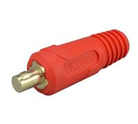 RIVERWELD TIG Cable de soldadura Panel Conector Enchufe DKJ35-50 Rojo 300Amp Dinse Montaje rápido