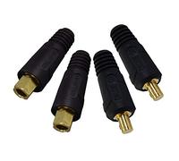 RIVERWELD TIG Cable de soldadura Panel Conector Enchufe DKJ35-50 y EDKL35-50 300 Amp Dinse Ajuste rápido 4 piezas