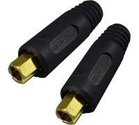 RIVERWELD TIG Cable de soldadura Panel Conector Enchufe EDKL10-25 200Amp Dinse Montaje rápido 2pk