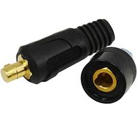 RIVERWELD TIG Cable de soldadura Panel Conector-Enchufe y zócalo Dinse Dinze Quick Fit 315Amp (DKJ35-50 & DKZ35-50 BLACK)