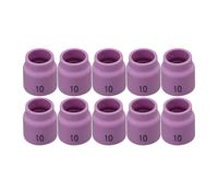 RIVERWELD TIG - Lente de gas Stubby Alumina Ceramic Cup 53N12SW 10# para SR WP 17 18 26 TIG Antorchas de Soldadura Pack de 10