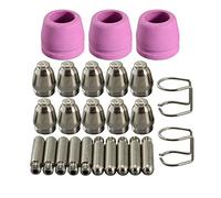 RIVERWELD WSD-60P P60 Puntas, boquillas de electrodos de plasma 1.2 mm 60 Amp kits Ajustados a la cortadora de plasma CUT-60 LGK-60 Inicio de arco piloto 25 piezas