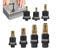 Rivet Nut Tool Kit - 7-pieces Carbon Steel Drill Attachment, Nutsert Tool Kit with Professional Mandrels, Heavy Duty Riveting Adapter Automotive Repair Gear, Fastener Set for Workshop Shelving