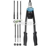 REMACHADORA A DOS MANOS PARA TUERCAS REMACHABLES M3-M12 7 BOQUILLAS FERVI 0455