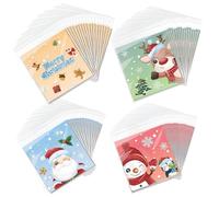 RIVIEVAL Bolsas para Galletas, 100 Piezas Bolsas de celofán Transparentes Bolsas pequeñas de celofán Bolsas para Galletas Autoadhesivas Bolsas Transparentes para Dulces navideños (10 * 10 cm)