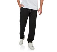 RIVMarco Pantalones de lino largos para hombre, corte regular, pantalón de verano, ocio, monocolor, blanco, beige, oliva, azul, negro, S, M, L, XL, XXL, 3XL, 4XL, 5XL