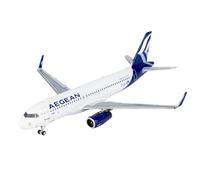 RIVPAHGQ Maqueta Realista de Avión Avión De Exhibición Estática De 9 Cm For Aegean Airlines A320neo SX-DGZ, Modelo A Escala 1:400, For Coleccionistas De Vuelos. Avión Modelo prefabricado
