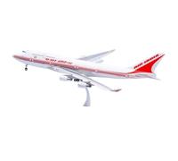 RIVPAHGQ Maqueta Realista de Avión Avión De Pasajeros En Miniatura De 35 Cm, Modelo 1:200 For Air India B747-400 VT-ESO con Flaps, Réplicas De Modelos A Escala. Avión Modelo prefabricado(Flap)