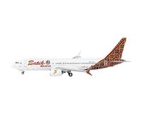 RIVPAHGQ Maqueta Realista de Avión Avión En Miniatura De Metal De 9 Cm For Batik Air Malaysia B737 MAX8 9M-LRG, Escala 1:400, con Base. Avión Modelo prefabricado