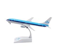 RIVPAHGQ Maqueta Realista de Avión Avión Exhibición Aleación Terminada Escala 1:200 Modelo Fundido A Presión Modelo B737-800 PH-BXA For KLM Royal Dutch Airlines Avión Modelo prefabricado