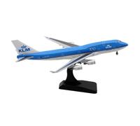 RIVPAHGQ Maqueta Realista de Avión Avión Fundición A Presión A Gran Escala De 17 Cm 1/400 For KLM For Boeing B747-400 PH-BFG Modelo Estático Avión Coleccionable Avión Modelo prefabricado