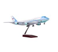 RIVPAHGQ Maqueta Realista de Avión Modelo De Avión A Escala De 47 Cm con Ruedas Y Luces 1:150 Air Force One For Modelo De Avión De Pasajeros For Boeing 747 Avión Modelo prefabricado(with Light)