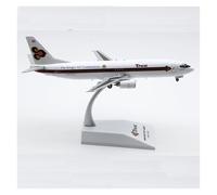 RIVPAHGQ Maqueta Realista de Avión Modelo De Avión De Aleación De 18 Cm A Escala 1/200 para Thai Airways B737-400 HS-TDJ Aeronave con Gran Nivel De Detalle Avión Modelo prefabricado