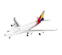 RIVPAHGQ Maqueta Realista de Avión Modelo De Avión De Exhibición A Gran Escala 17 Cm Escala 1/400 For Asiana Airlines B747-400M HL7421, Avión Estático Terminado Avión Modelo prefabricado