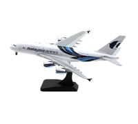 RIVPAHGQ Maqueta Realista de Avión Modelo De Avión De Fundición A Presión A Escala 18 Cm 1/400 For Malaysia Airlines A380 9M-MNE, Modelo De Avión Civil Aleación Avión Modelo prefabricado
