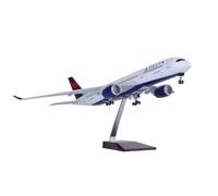 RIVPAHGQ Maqueta Realista de Avión Modelo De Avión De Pasajeros De Metal Fundido A Presión De 47 Cm A Escala 1/142 For Delta Air Lines For Airbus A350. Avión Modelo prefabricado(NO Light)