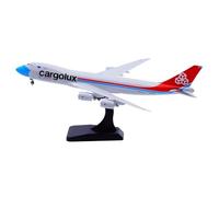 RIVPAHGQ Maqueta Realista de Avión Modelo De Avión For Cargolux B747-8F LX-VCF A Escala 1:400, Fundido A Presión, con Soporte. Avión Modelo prefabricado
