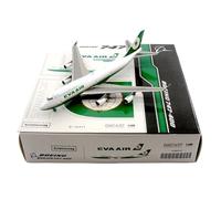 RIVPAHGQ Maqueta Realista de Avión Modelos De Avión A Escala 17 Cm 1/400 EVA Air For Boeing B747-400 B-16411, Exquisita Aeronave De Fundición A Presión. Avión Modelo prefabricado