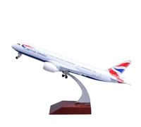 RIVPAHGQ Maqueta Realista de Avión Réplica De Avión Civil A Escala 1/400 De 18 Cm For British Airways, Modelo For Boeing 787 For Exhibición De Aviación. Avión Modelo prefabricado