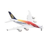 RIVPAHGQ Maqueta Realista de Avión Réplica De Avión Civil A Escala 1/400 De Singapore Airlines For Airbus A380 (18 Cm) For Exhibición De Aviación. Avión Modelo prefabricado