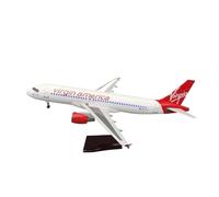 RIVPAHGQ Maqueta Realista de Avión Réplica De Avión Civil A Escala 1/80 De 47 Cm For El Modelo De Avión For Virgin America 320neo For Exhibición De Aviación. Avión Modelo prefabricado(NO Light)