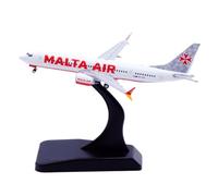 RIVPAHGQ Maqueta Realista de Avión Réplica De Avión De 9 Cm For Air Malta B737-MAX8 9H-VUA 1:400, Modelo De Avión Comercial Altamente Detallado. Avión Modelo prefabricado