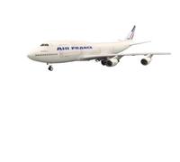RIVPAHGQ Maqueta Realista de Avión Réplica De Avión De Aviación Civil For Air France 747 B747, Modelo A Escala 1/160 De 47 Cm. Avión Modelo prefabricado(NO Light)