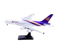 RIVPAHGQ Maqueta Realista de Avión Réplica De Avión De Metal De Thai Airways For Airbus A380 HS-TUD Modelo Terminado 18 Cm 1/400, For Aficionados A La Aviación. Avión Modelo prefabricado
