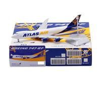 RIVPAHGQ Maqueta Realista de Avión Réplicas De Aviones A Escala 1/400 For Atlas Air B747-8F N860GT Modelo De Avión De Colección De Fundición A Presión De 19 Cm Avión Modelo prefabricado(Flap)