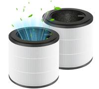 Riwer 2 filtros de repuesto HEPA compatibles con purificador de aire Philips 800 Series - AC0830/10 AC0820/30 AC0820/10 AC0819/10, filtro HEPA H13-True y prefiltro de nailon, número de pieza FY0194/30