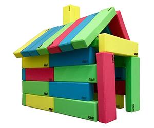 RIWI 24 Bloques de Construcción de Espuma XXL | Grandes y Blandos | Certificación TÜV Austria | Calidad del Jardín de Infancia | Terapia Ocupacional