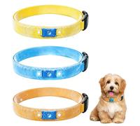RIX Collar de enfriamiento para perro PCM de color naranja, talla XS, banda ligera ajustable y transpirable para razas de juguete, equipo fresco reutilizable de verano al aire libre para caminar y