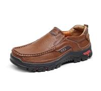 RIXANT Mocasines Penny for Hombre, sin Cordones, Estilo mocasín clásico, cómodos, for Ocasiones Informales y semiformales.(Light Brown,6.5UK/40.5EU)