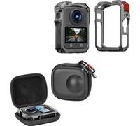 Rixavleo Paquete esencial para cámara DJI Osmo 360, mini estuche de almacenamiento de jaula de conejo + jaula de conejo de metal de expansión multifuncional, kit de accesorios de cámara profesional