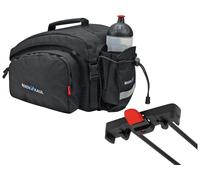 KLICKfix Bolsa para bicicleta Rackpack 1 para portaequipajes Racktime, negra, 35 x 28 x 22 cm