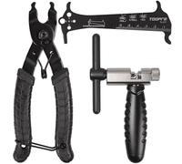 RIXOW Kit de Herramientas para Cadena de Bicicleta, con Tronchacadenas Bicicleta, Alicates de Bloqueo de Cadena, Medidor Cadena Bici, Eslabones Principales de Cadenas para 6-12 Velocidades