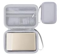 RIYADAone Funda para Liene Pearl N200 Pro Impresora de Fotos Portátil Mini | Resistente a caídas y golpes, Portátiles Bolsa, Almacenamiento bolsillo de malla, para Viajes, Impresora Dura Estuche