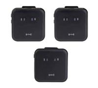 RIYAN Micrófono condensador Lavalier inalámbrico de a dos de 2.4 G, grabación de entrevistas de video en , reducción de ruido, collar de grabación duradero, fácil de usar