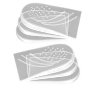 RIYAN Plantillas ajustables de 3 de aumento de , patas ajustables estilo XO para discrepancia de longitud de pierna, S transparente