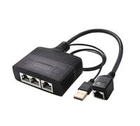 RIYAN Rj45 - Adaptador divisor de red hembra 1 arrastre 3 1000 Mbps adaptador de distribuidor de red de interfaz de alta velocidad, duradero, fácil de instalar