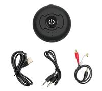 RIYAN Transmisor de audio Bluetooth 5.0 para TV PC Connect 2 auriculares AUX 3.5mm AUX adaptador inalámbrico estéreo de baja latencia fácil de usar